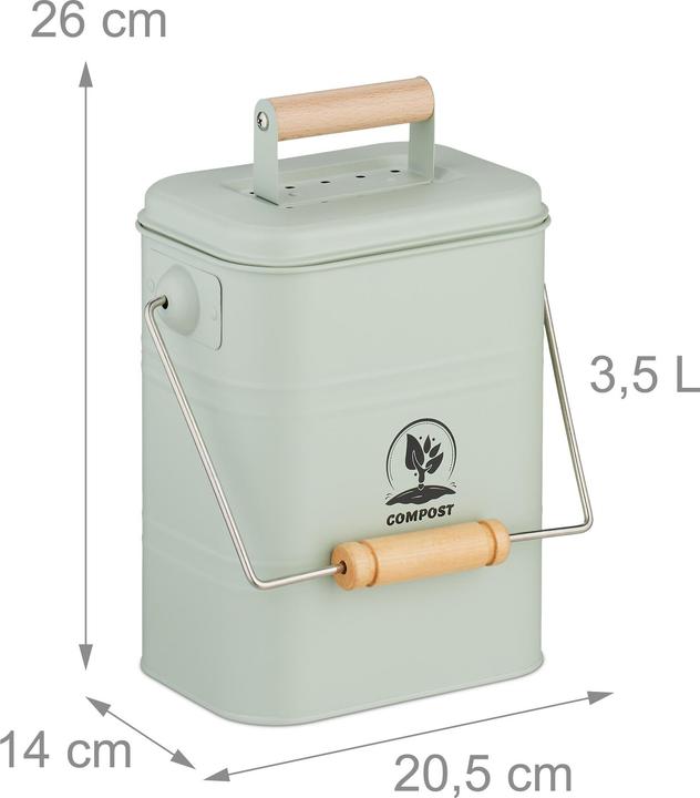 Produktbild Relaxdays Küchen-Komposteimer (3.50 l)