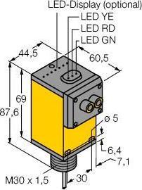 Turck Opto Sensor Fibre optic sensor for plastic fibre optics FM12ATEX0094X Q45AD9FP