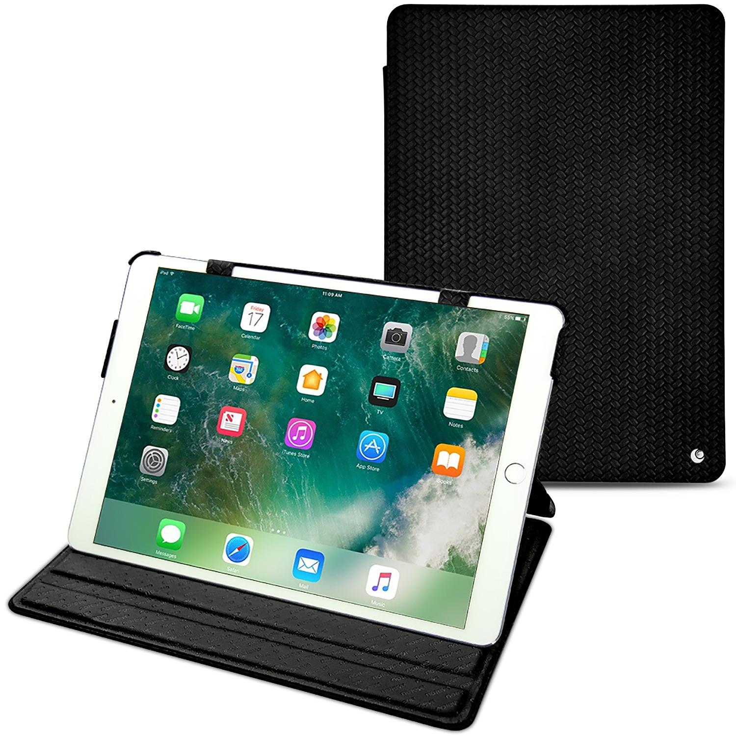 Noreve Lederschutzhülle horizontal (iPad Pro), Tablet Hülle, Schwarz