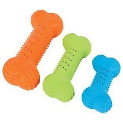 Zolux Toy rubber crisp bone 10 cm in different colors, Hundespielzeug