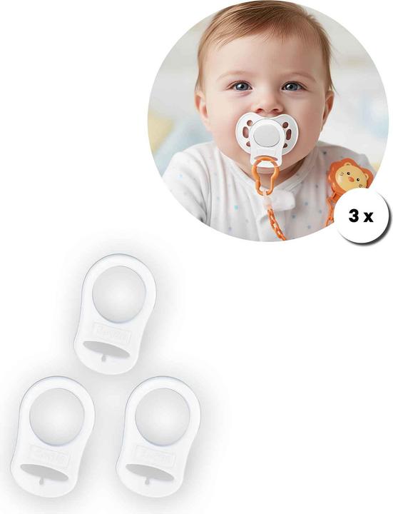 I Am Creative Silikonring für Schnullerkette, 3 Stk.