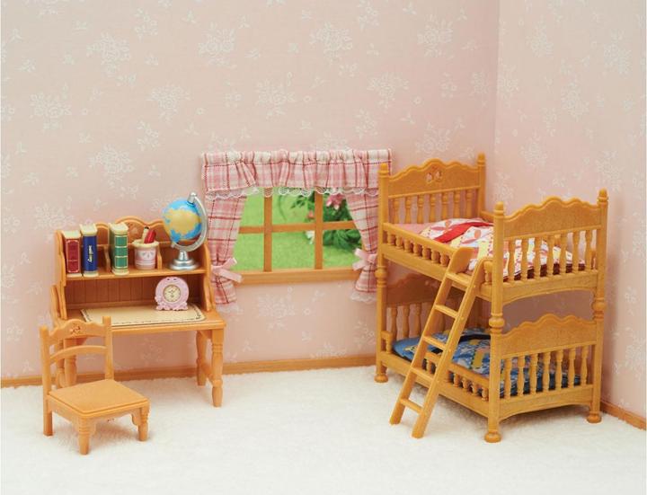 Actual product image Sylvanian Families Children's room with bunk bed