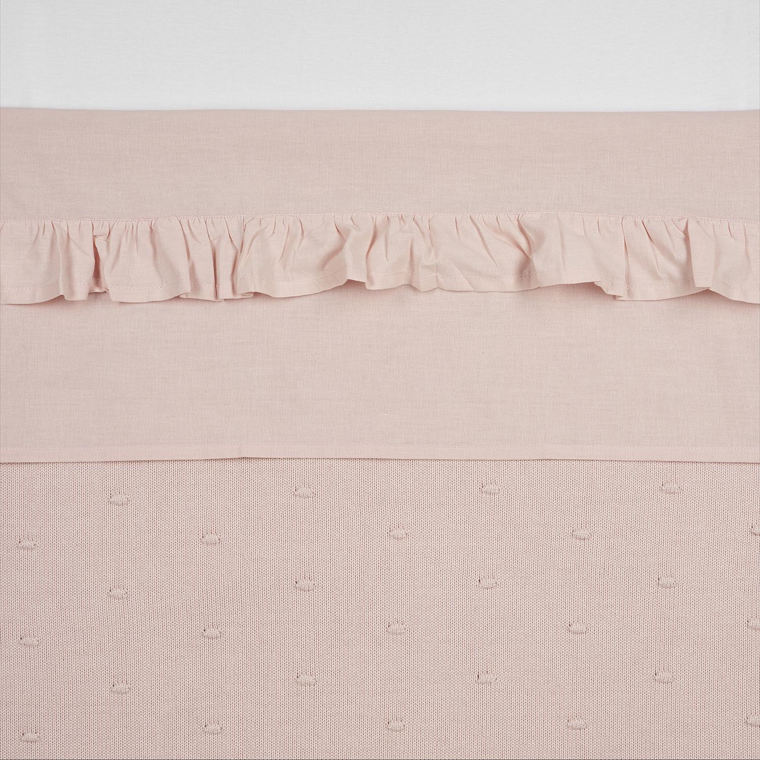 Thumbnail - Meyco, Babyduvet, Bettlaken Ruffle soft pink