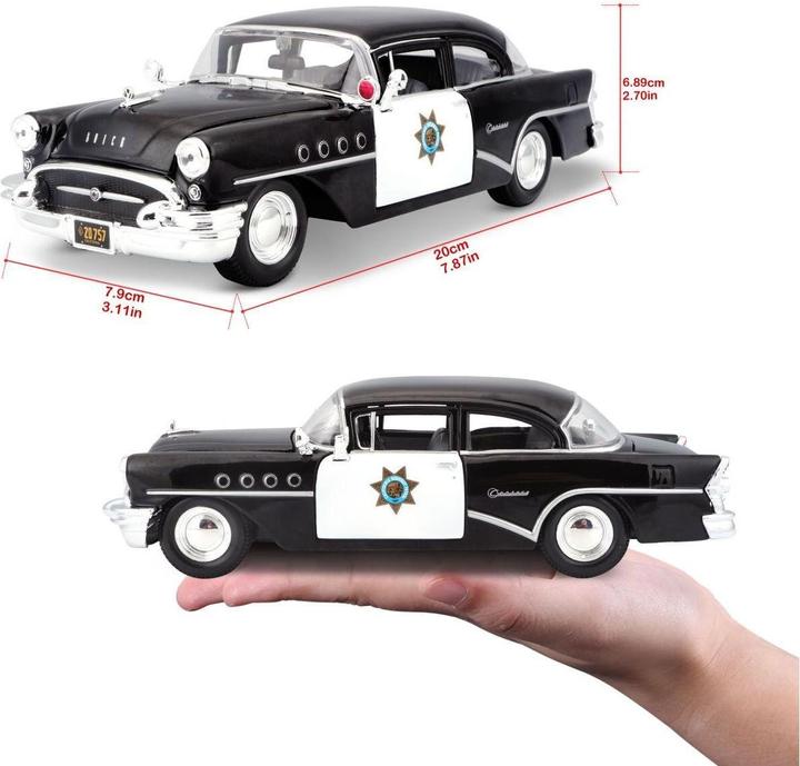 Produktbild Maisto Buick Century 1955 1/24 schwarz