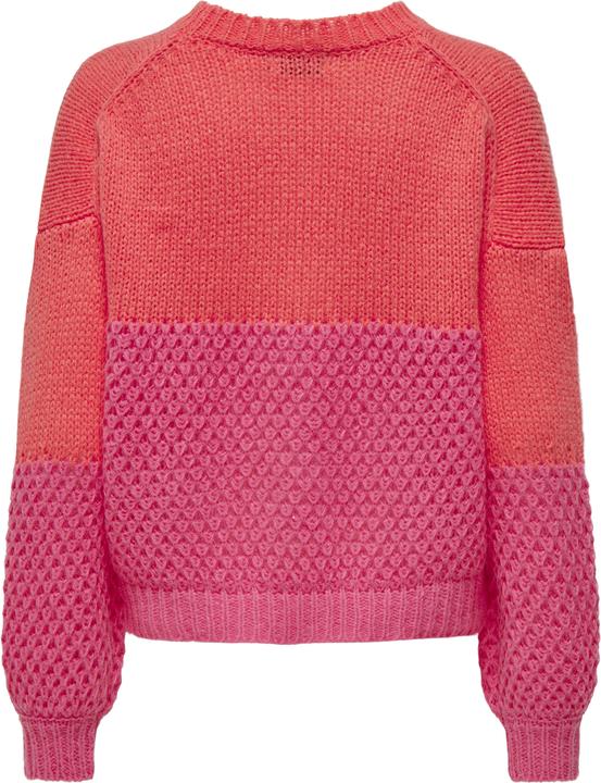 Actual product image Only Onlrose Life Long Sleeve O-Neck Block Knit Pullover (S)