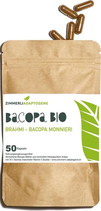 Produktbild Zimmerli Adaptogene Bacopa Brahmi Kapseln (BIO) 50 Kapseln (1 Stück, Kapseln, 25 g)