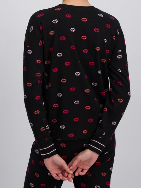 Produktbild Pj Salvage Pyjama Oberteil "Be mine" schwarz/klein gemustert (S)