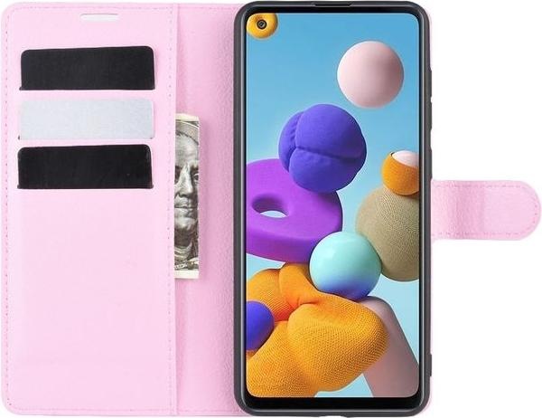 Actual product image MU Classic Litchi Leather Bookcover Series (Samsung Galaxy A21s)