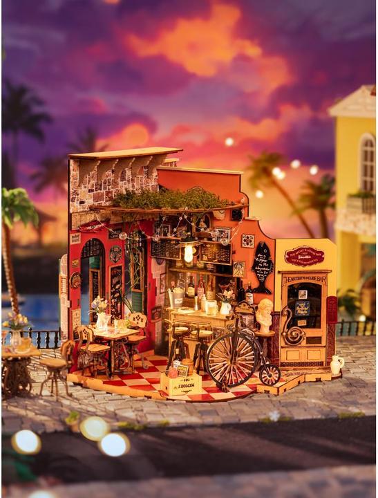 Actual product image Robotime 3D Puzzle Cheers Bar und Dining, Motiv: Landschaft