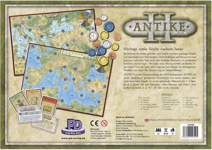 Actual product image PDV09709 - Antike II, Board Game, for 3-6 Players, from 12 Years (German, 3 - 6 Players)