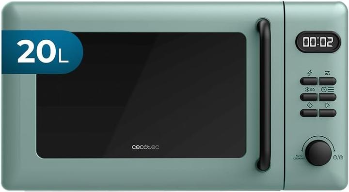 Cecotec Digitale Mikrowelle mit Grillfunktion, 6 Leistungsstufen, Timer und Kindersicherung (20 l)