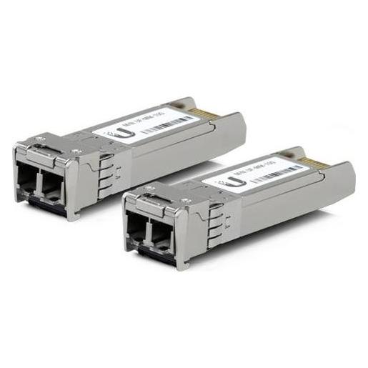 Ubiquiti U Fiber / SFP+ / Single Module / 10G / UACC-OM-SM-10G-D-2 / 2er Pack, Netzwerk Switch, Schw