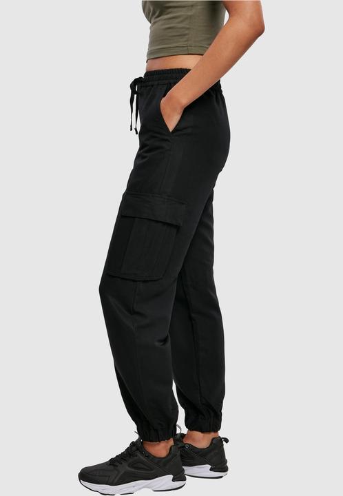 Actual product image Urban Classics Ladies Viscose Twill Cargo Pants (L)