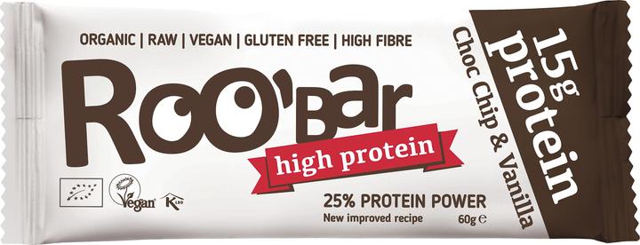 Roobar Protein-Riegel Choco Chip Vanilla (10x60g) (600 g, 10 Stk.)