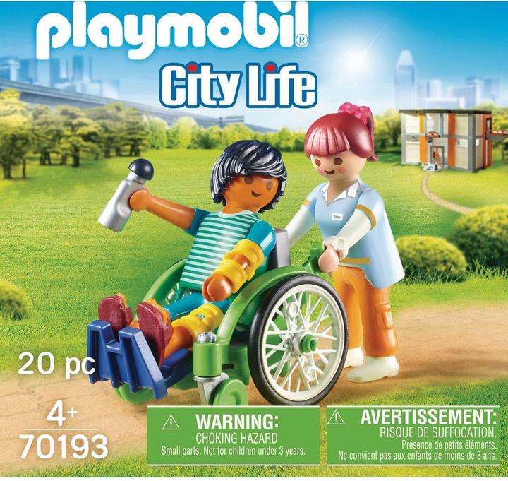 Produktbild Playmobil Patient im Rollstuhl (70193, Playmobil City Life)