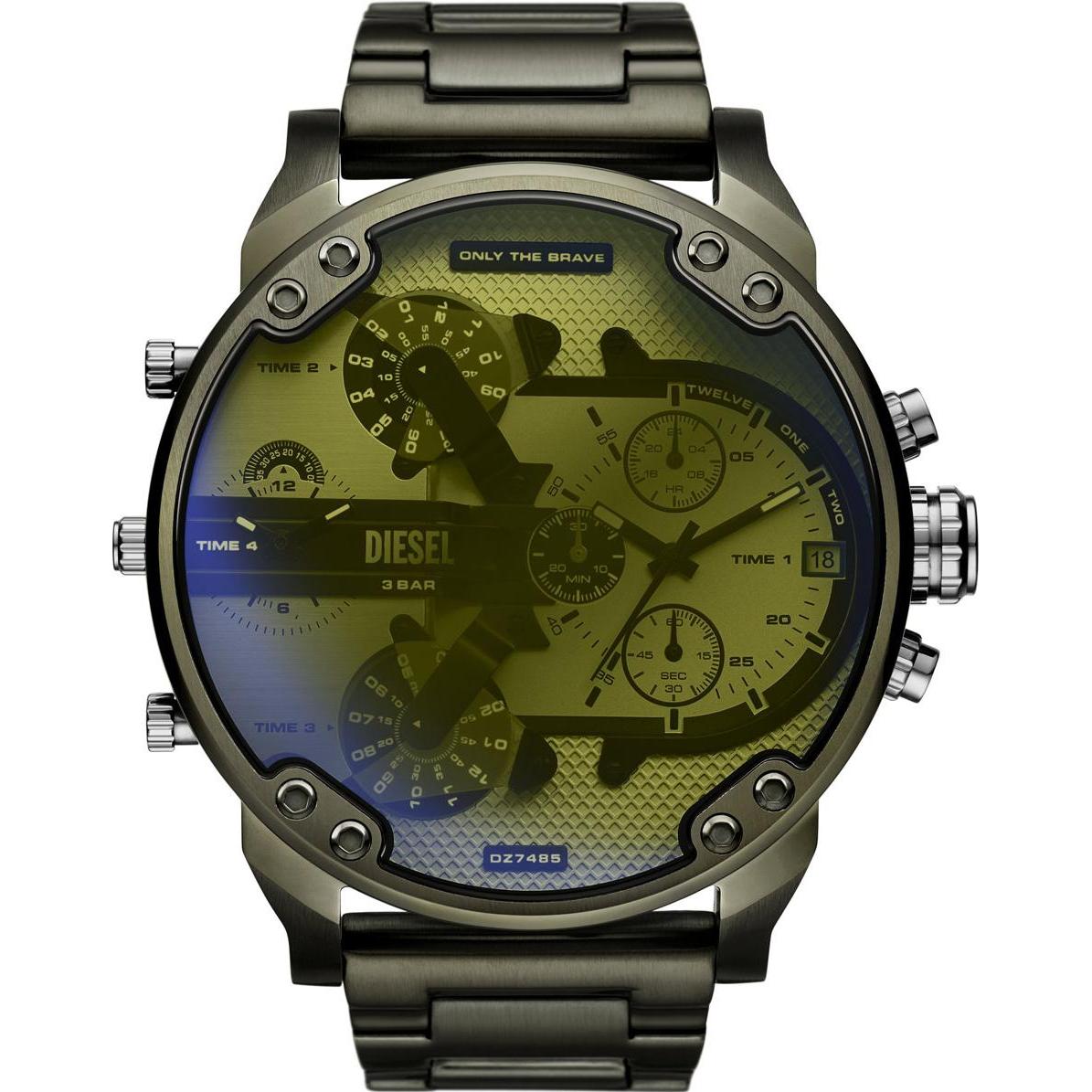 Diesel, Armbanduhr, Chronograph MR. DADDY 2.0, Grün, (Chronograph, 57 mm)