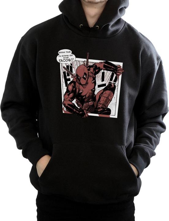 Immagine prodotto Deadpool Breaktime Tacos Felpa con Cappuccio Uomo (XXL)