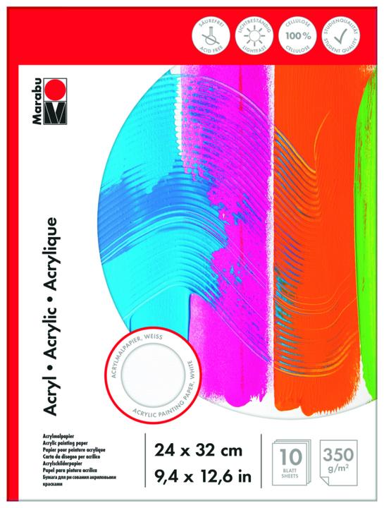 Marabu Painting block 'Acrylic (24 x 32 cm, Plain)