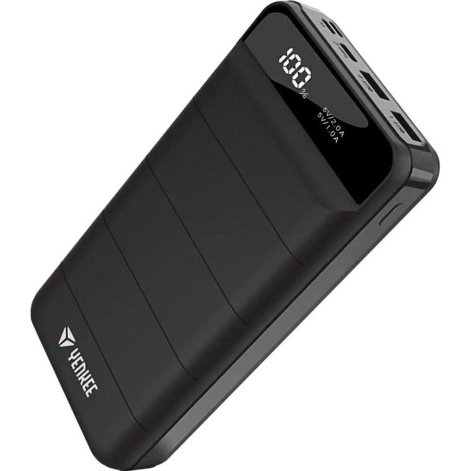 Yenkee Powerbank YPB 3010 30000 mAh black (35053548) (30000 mAh), Powerbank, Schwarz
