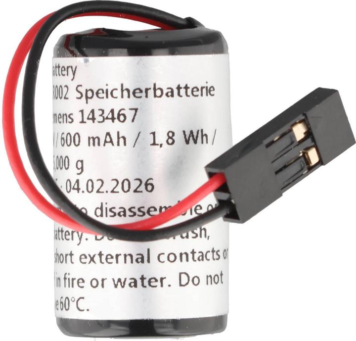Immagine prodotto AccuCell Speicherbatterie 3V ersetzt Siemens 143467 - 600 mAh (1 pz., 600 mAh)
