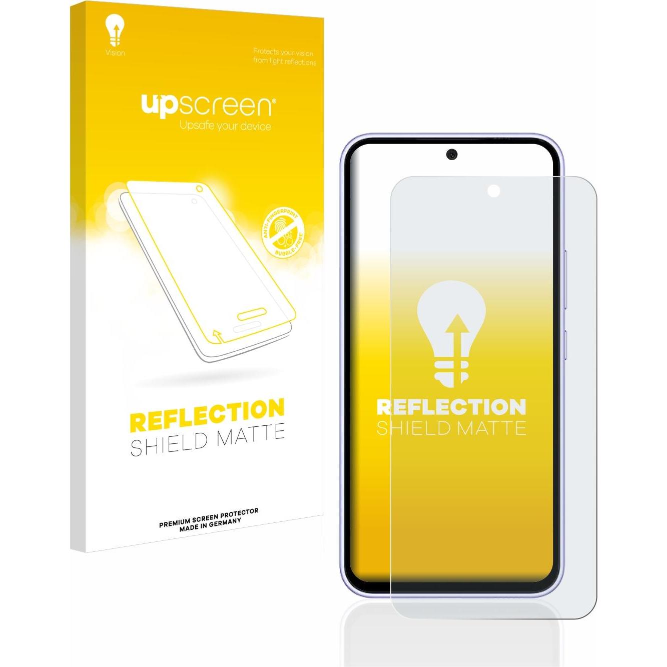 upscreen Reflection Shield Displayschutz Matt (1 Stück, Samsung Galaxy A54 5G), Smartphone Schutzfolie, Grau