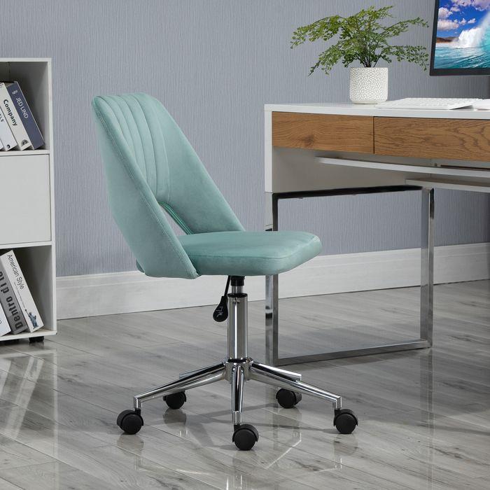 Produktbild Swisshandel24 Schreibtischstuhl, Höhenverstellbar Homeoffice Stuhl ohne Armlehne, Grün
