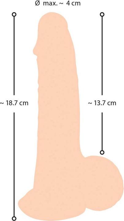 Actual product image Nature Skin Dildo with movable skin