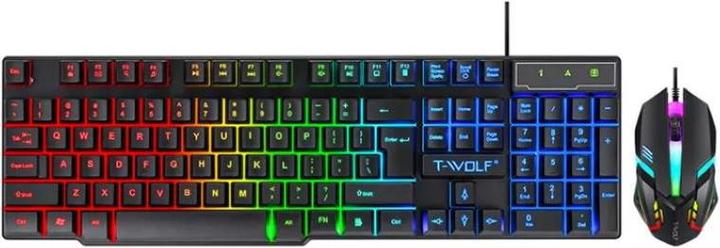Actual product image DUPLIKAT T-Wolf TF850 5in1 Game Kit - RGB LED and Mouse + Pad + Headphones + Black Speakers