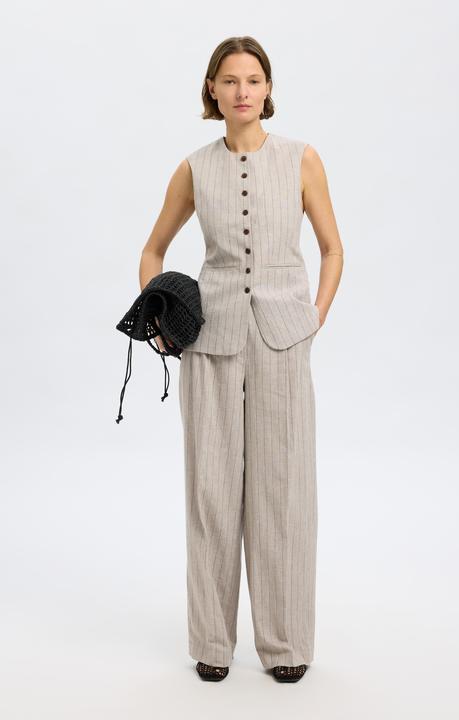 Actual product image Selected Leinenmix Hose mit weitem Bein (42)