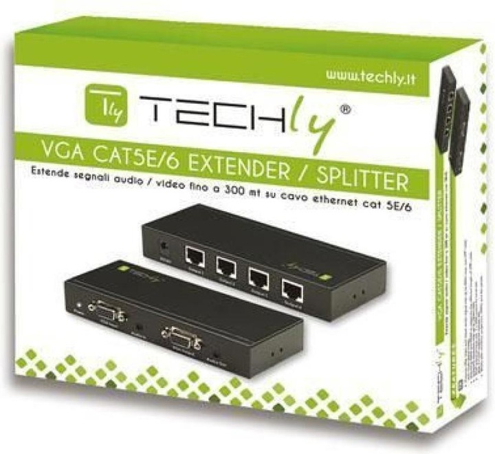 Image du produit Techly Extender / Splitter VGA Cat5e/6