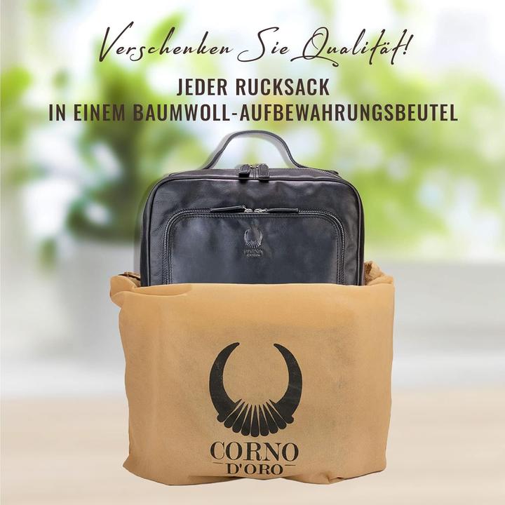 Produktbild Corno d´Oro Lederrucksack mit Organizer-Fach