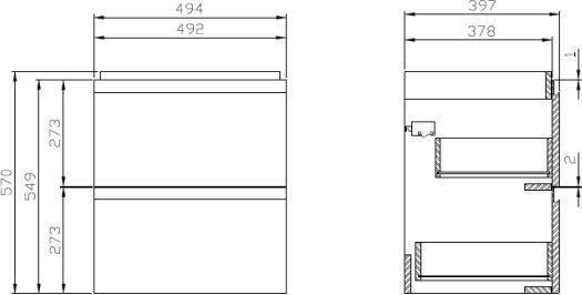 Immagine prodotto Cersanit Moduo (397 mm, 494 mm)