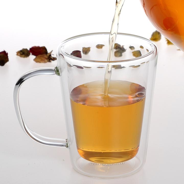 Immagine prodotto Monzana Set di bicchieri per teiera in vetro per scaldare il tè 1,5L (1.50 l)