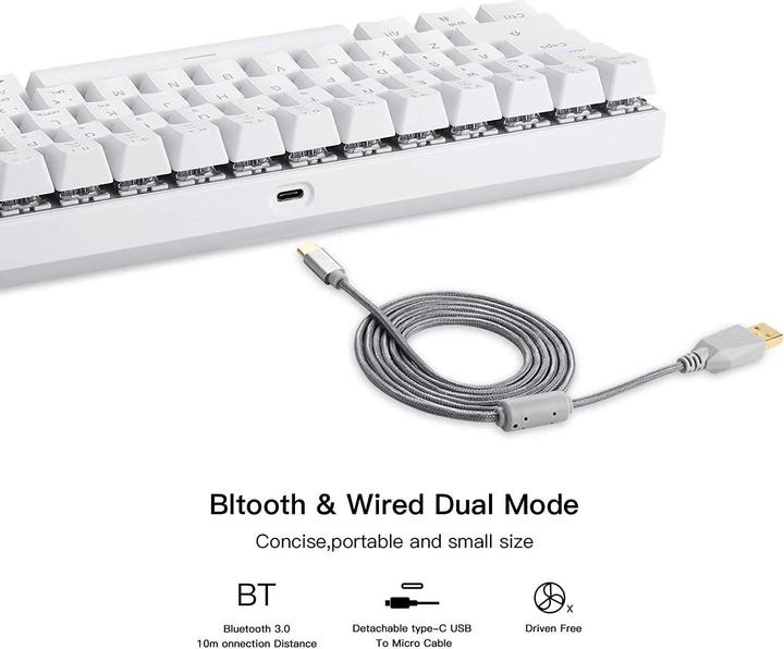 Actual product image Motospeed CK62 (US, Cable, Wireless)