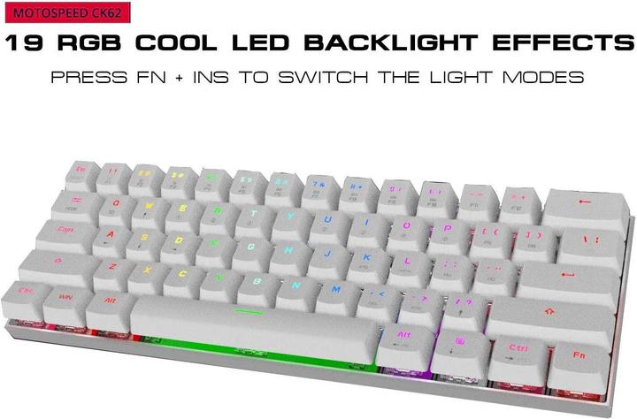 Actual product image Motospeed CK62 (US, Cable, Wireless)