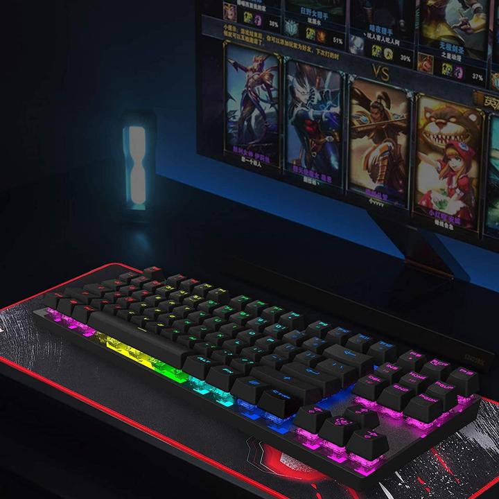 Produktbild Motospeed CK82 TKL mechanical keyboard with RGB (US, Red switch) (US, Kabelgebunden)