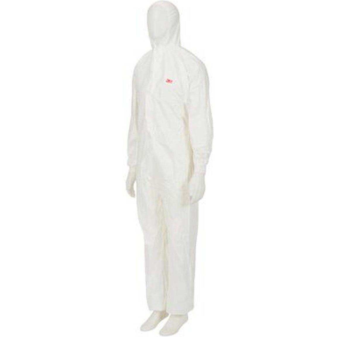 3M, Arbeitsjacke, Einweg Overall, Spinnvlies Weiss, Grösse M, antistatisch, Staub-, Wasser-, radioaktiver Schutz (M)