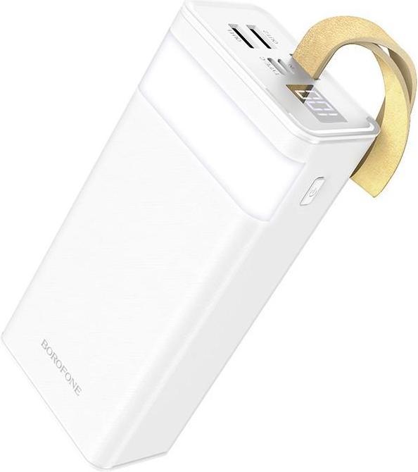 Borofone Batteria esterna Banca di potenza BJ18A 2xUSB 2A 30000mAh bianco (30000 mAh)