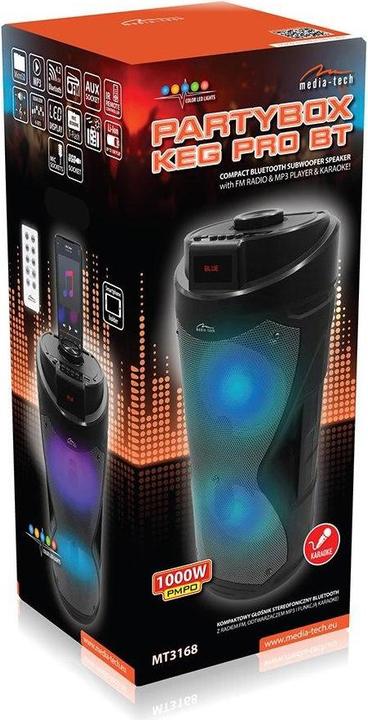 Produktbild Media-Tech Partybox Keg Pro MT3168 (10 h, Batteriebetrieb)