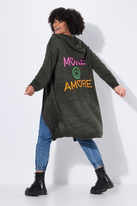 Produktbild Angel of Style Long-Strickjacke, Rücken-Schriftzug, offene Form (42, 44)