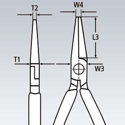 Produktbild Knipex Pliers with extended jaws 2501140 (140 mm)