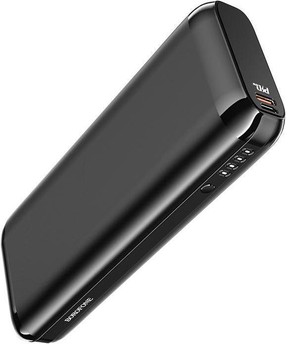 Actual product image Borofone External battery Power Bank BJ7 with wireless charging 10000mAh black