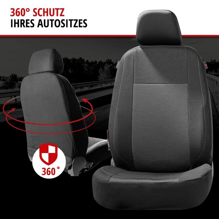 Produktbild Walser Autositzbezug ZIPP-IT Premium Ardwell, PKW-Schonbezüge für 2 Vordersitze mit Reiverschluss-System s