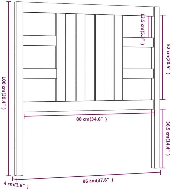 Actual product image VidaXL Lior (96 x 4 x 100 cm)