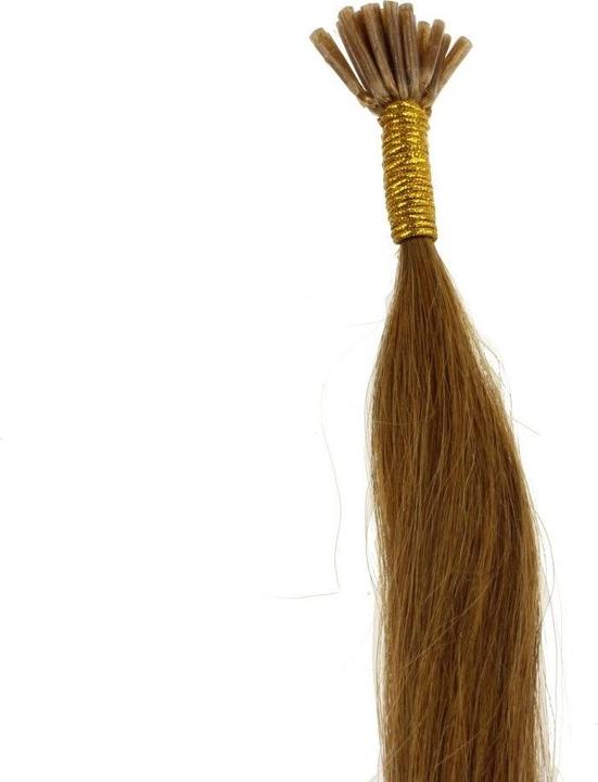 Actual product image Hair2heart Microring I-Tip Hair Extensions with Silicone Rings for Easy Application (12 Honey blonde, 40 cm)