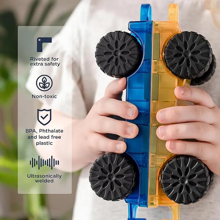 Immagine prodotto Connetix Confezione da 2 pezzi per auto, arcobaleno