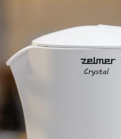 Actual product image Zelmer Crystal kettle ZCK7630W white (1.70 l)