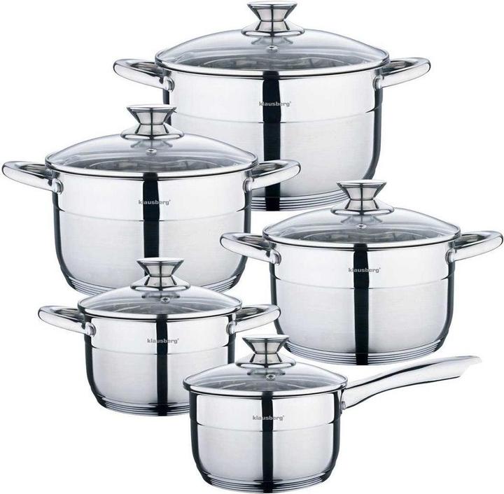 Produktbild King POT SET KLAUSBERG KB-7363 10 ELEM. (3 l)