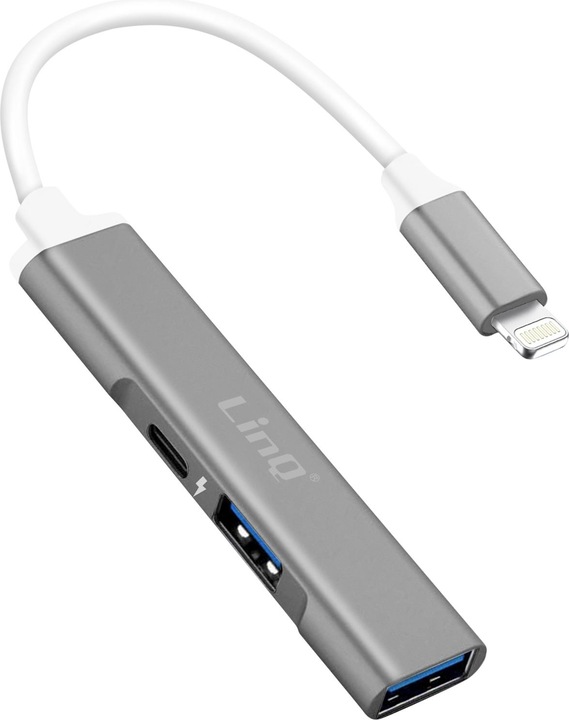 Produktbild LinQ Lightning Hub: 2x USB + 1x Lightning Lade-/Sync (USB, Lightning)