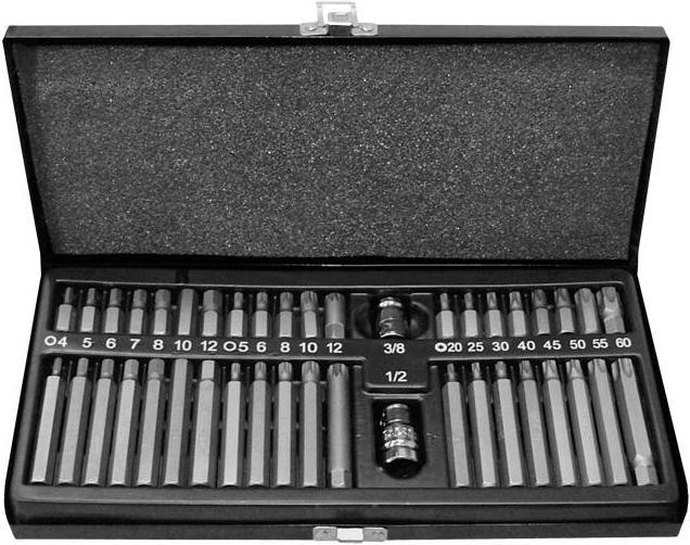 Produktbild Modecom Torx bit set 40 pcs. + metal housing - MN-54-801